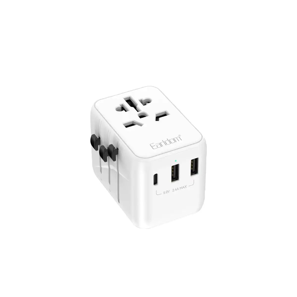 TravelCube Global 7 i 1 Adapter med 1 USB C och 2 USB A uttag Phonefleet