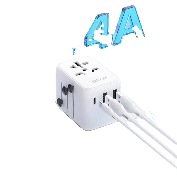 TravelCube Global 7 i 1 Adapter med 1 USB C och 2 USB A uttag