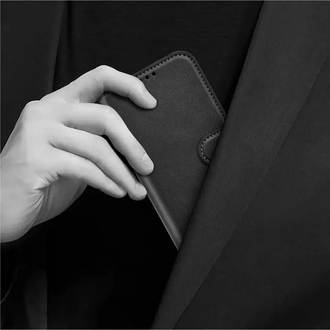 iPhone 15 Pro Magnetiskt Avtagbart Plånboksfodral - Elegant Skydd och Funktionalitet Phonefleet