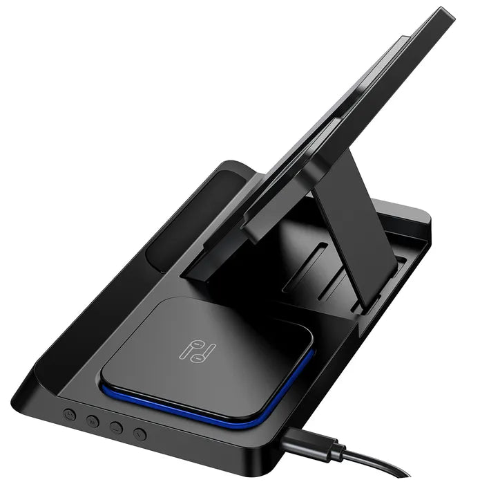 PowerHub 5 i 1 Trådlös laddstation med klocka och lampa för nattduksbordet Phonefleet