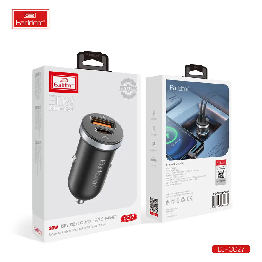 VoltPro 30W – Din Ultimata Snabbladdare för Bilen Phonefleet