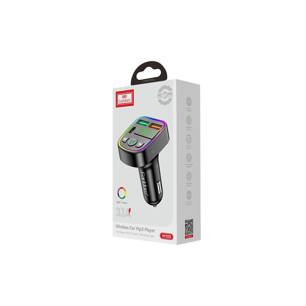 Bluetooth Biladapter med Dubbel USB-laddning och Musikstreaming Phonefleet