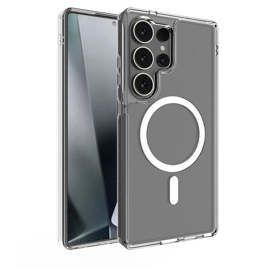 Samsung Galaxy S25 Ultra Transparent MagSafe skal – Stöttåligt & Antiyellowing Skydd Phonefleet