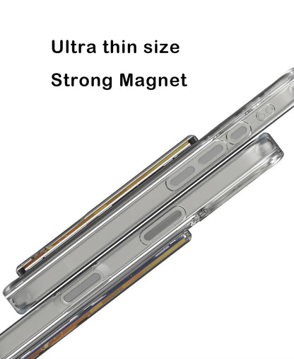 Transparent MagSafe korthållare – självhäftande plånbok för iPhone och Samsung Phonefleet