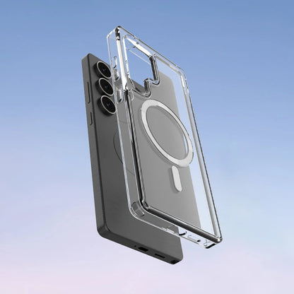 Samsung Galaxy S25 Ultra Transparent MagSafe skal – Stöttåligt & Antiyellowing Skydd Phonefleet