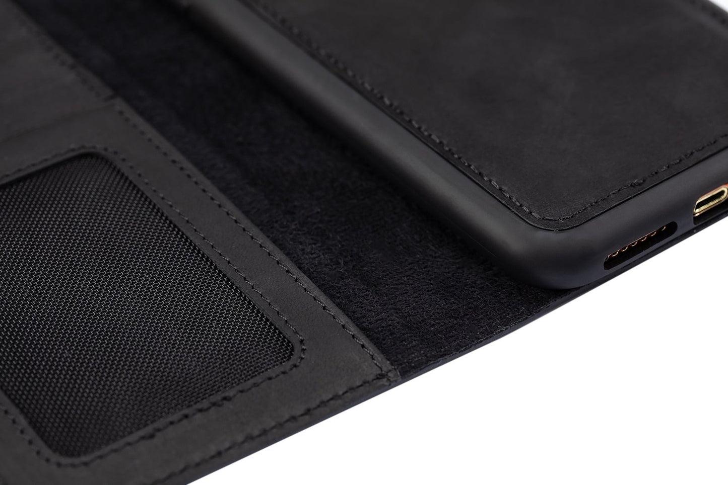 Läderfodral med magnet (iPhone 11 Pro/ 11 Pro Max) Mörkbrun