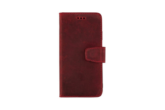 Läderfodral  (iPhone Xs/Xs Max) Röd