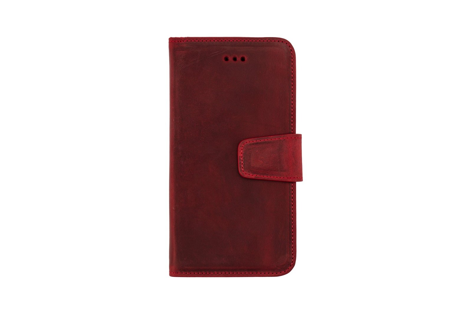 Läderfodral med Magnet (Samsung Galaxy S9/S9 Plus) Röd
