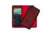 Ladda upp bild till gallerivisning, Läderfodral med Magnet (iPhone Xs/Xs Max) Röd